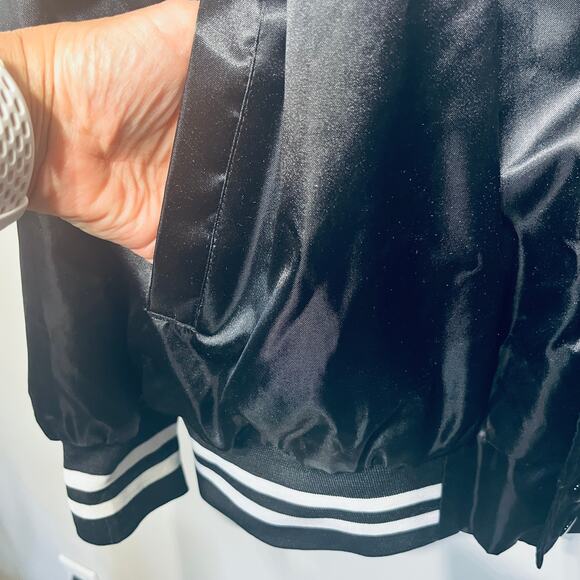 Augusta Jacket Keith Urban VIP Graffiti U Tour Black Satin Backstage Concert XL - Picture 2 of 6